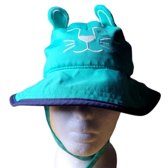 Columbia Kids Bucket Sunhat Cute With Ears and Chinstrap - Picture 1 of 5